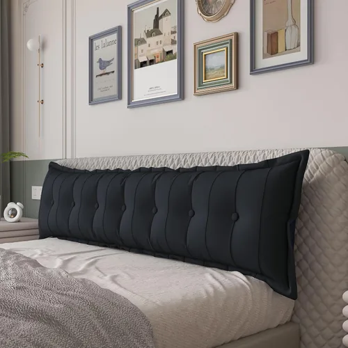 Vista 22 de VERCART Almohada grande para cabecero, almohada de sofá cama, almohada de lectura, almohada de cabecera de cama, almohada de apoyo