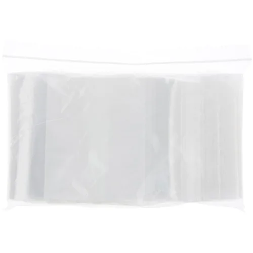 Vista 3 de Plymor 6 x 9 pulgadas (caja de 1,000), bolsas de plástico con cierre de cremallera resistente de 4 mil con bloque blanco