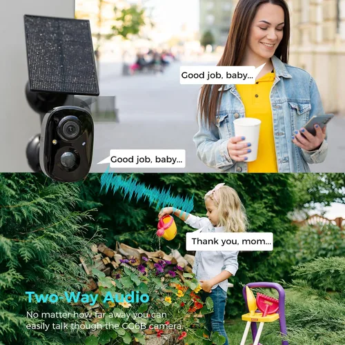 Vista 7 de Vicohome 2G6B - Cámara de seguridad solar 2K y timbre de video inteligente DB3 2K con timbre, no necesita NVR, funciona con pilas, fácil