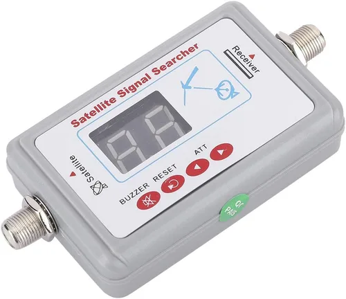 Vista 6 de Diyeeni Medidor de fuerza, buscador satelital de alta sensibilidad, buscador de antena de TV con pantalla, conector LNB a REC, frecuencia