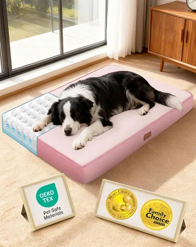 Vista 32 de OhGeni Cama ortopédica para perros pequeños, espuma viscoelástica 01-gris