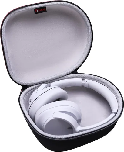 Vista 8 de Funda para auriculares CMF, Beats, Sony, Raycon, JBL, OneOdio, TOZO, SteelSeries, Jabra, Audio-Technica y Sennheiser (negro exterior+negro interior)