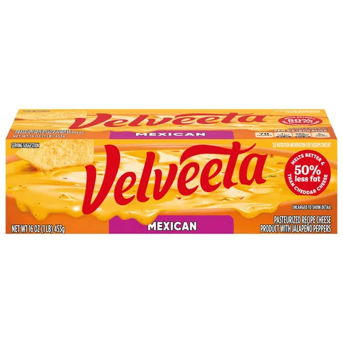 Vista 10 de Velveeta Original - Queso pasteurizado de receta original, bloque de 16 onzas