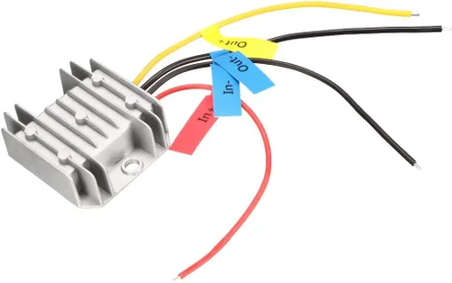 Vista 2 de uxcell uxcell - Regulador convertidor de corriente CC 12V/24V a DC 5V 10A 50W Transformador de conversión de voltaje impermeable