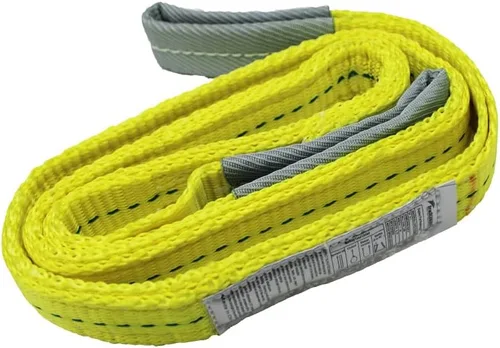 Vista 9 de 1" x 3' Poly Web Sling Correa de elevación para la construcción 3100lbs Vertical para aparejar movimiento remolque elevación equipo de trabajo