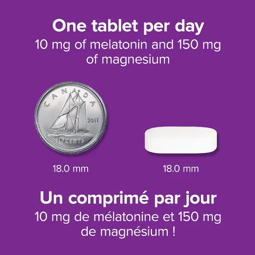 Vista 4 de Webber Naturals Melatonina Magnesio 10/150 mg · Máxima Fuerza, 60 Tabletas