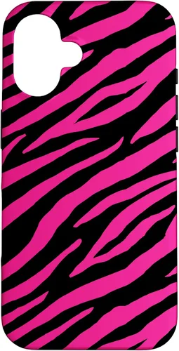 Vista 32 de Pink Black Zebra Stripes Pattern Design Women Girls Case for iPhone 17