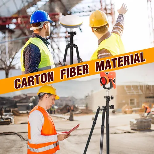 Vista 6 de Trípode Bípode de Liberación con Pulgar para Topografía, Trípode Bípode de Aluminio para Postes Prismáticos o Postes GPS de Estación Total GPS GNSS