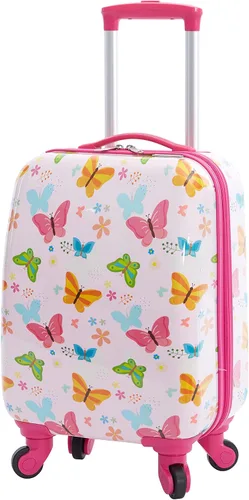 Vista 12 de Travelers Club Juego de viaje de equipaje para niños, 23 piezas, mariposa, 5, Mariposa, Juego de equipaje de viaje para niños de 23 piezas