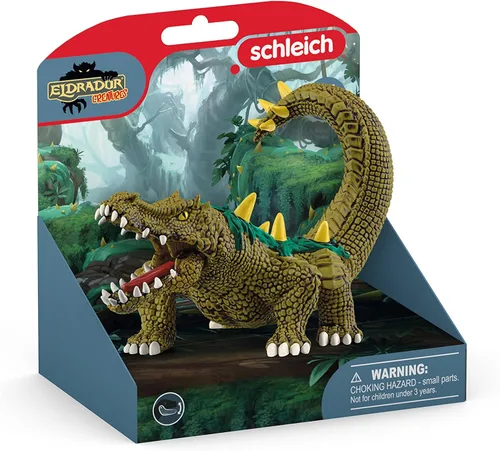 Vista 7 de Schleich Eldrador - Juguete de cocodrilo de la selva, figura de acción del monstruo del pantano, figuras de animales de fantasía para niños y niñas