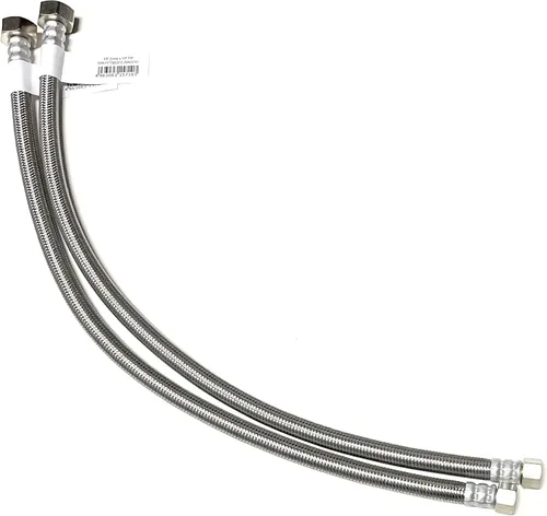 Vista 14 de Conector de línea de suministro de agua para grifo de acero inoxidable trenzado, línea de suministro para grifo - rosca de compresión hembra de 3/8