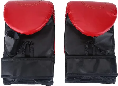 Vista 9 de Guantes de boxeo, 1 par/set de guantes de boxeo de pulgar abierto para adultos, guantes de piel sintética, guantes de ejercicio para kickboxing