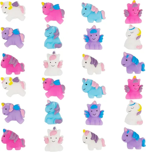 Vista 8 de Cllayees 24 piezas de juguetes esponjosos, juguetes esponjosos Mochi de frutas, mini Kawaii para aliviar el estrés, regalos de fiesta para niños