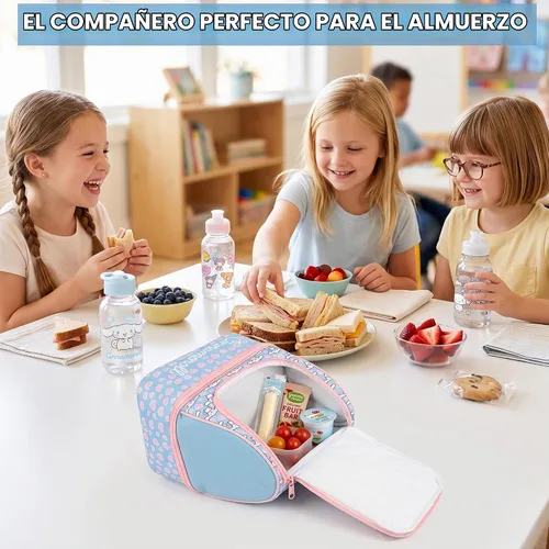 Vista 3 de Get Trend Cinnamoroll Girls 3D Insulated Lunch Bag for School, Picnic Multi Cinnamoroll