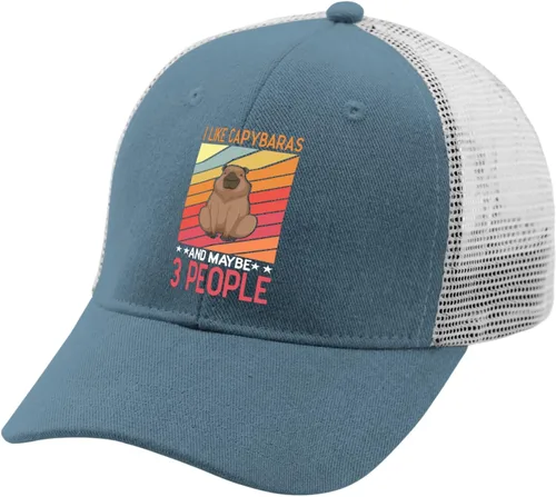 Vista 2 de devor Dad Hat I Like Capybaras and Maybe 3 People Baseball Cap for Women Funny Caps Adjustable