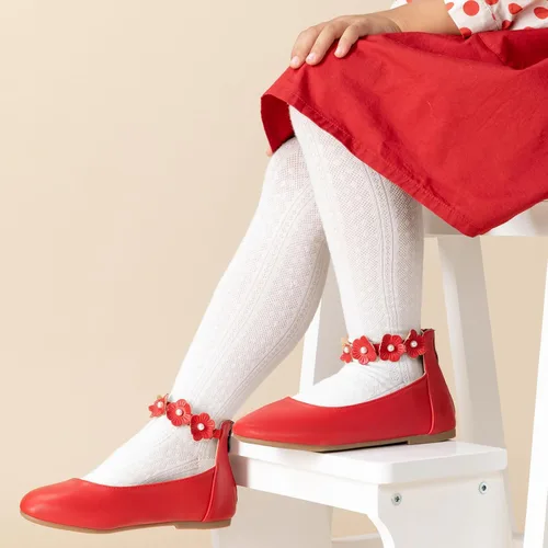 Vista 4 de Trary Zapatos de vestir para niñas con correa de tobillo, zapatos Mary Jane para niña, zapatos planos de ballet para niños pequeños, niños grandes