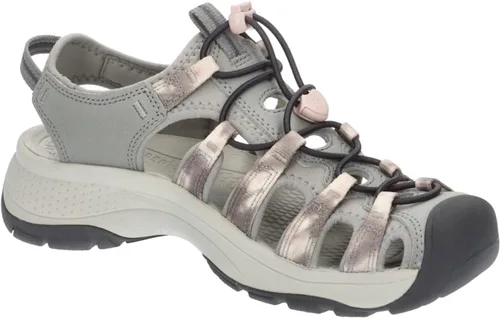 Vista 9 de KEEN Astoria West - Sandalias deportivas con puntera cerrada para mujer, Negro Gris