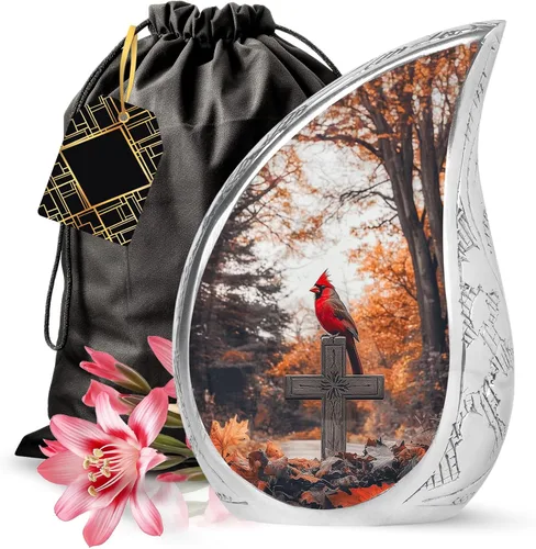 Vista 23 de YATSKIA Urnas de cremación de mariposa rosa para cenizas humanas, hombre adulto, urna funeraria para cenizas para mujeres, paquete de 1, 3 pulgadas