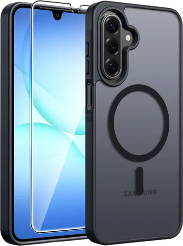 Vista 31 de FNTCASE para Samsung Galaxy Z Fold 7 Estuche Magnético: Funda de Teléfono Celular con Textura Mate Translúcida, Protección contra Caídas de Grado