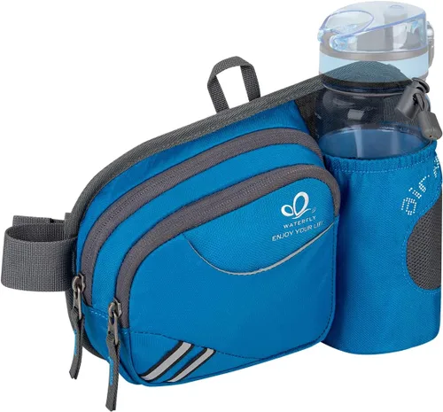 Vista 16 de Waterfly - Cangurera de senderismo con soporte para botella de agua para hombres y mujeres, para correr y pasear al perro, para iPhone 8 Plus