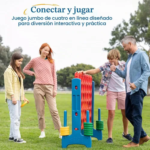 Vista 3 de ECR4Kids Jumbo 4-To-Score, Juego Gigante, Surtido