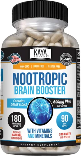 Vista 11 de Kaya Naturals - Potenciador cerebral nootrópico - para memoria y concentración - Suplemento de apoyo cerebral - Enfoque y concentración y precisión
