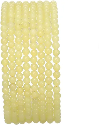 Vista 70 de BEADIA Cuentas redondas de jade africano natural de piedra suelta semipreciosas para hacer joyas 4MM 38cm/hebra