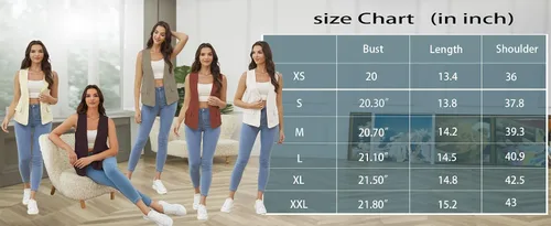 Vista 6 de YWS - Chalecos de moda para mujer, casual, sin mangas, con cuello en V, chaleco de lino y algodón