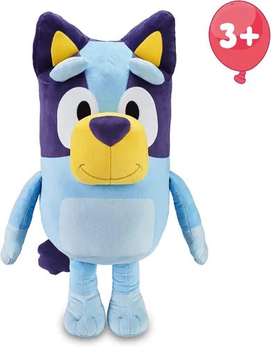 Vista 2 de Bluey Peluche grande de 31.5 in, color azul, producto oficial de la serie infantil, juguete suave y tierno para niños y niñas a partir de 0 años