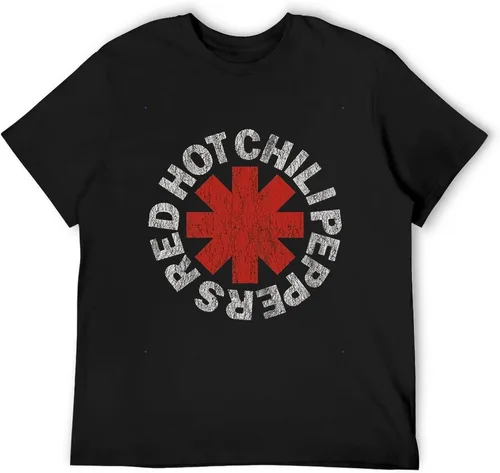 Vista 4 de Cool Hot Peppers Clásico Unisex Cuello Redondo Manga Corta Música Algodón Chili T Shir