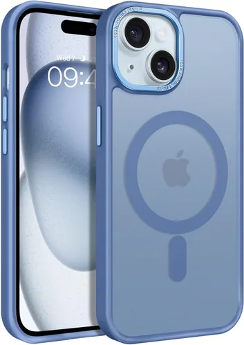 Vista 13 de BENTOBEN Funda para iPhone 15, funda para iPhone 15 compatible con MagSafe, funda magnética mate translúcida a prueba de golpes para mujeres y Rosa