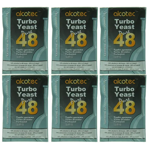 Vista 3 de Alcotec Levadura turbo de 48 horas Levadura de cerveza en polvo Levadura de vino para la elaboración de vino Levadura seca levadura