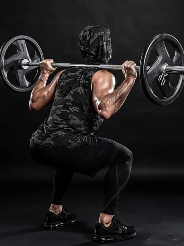 Vista 5 de DRSKIN 2 or 1 Pack Men's Hooded Tank Tops Muscle Cut Off T Shirt Sleeveless Bodybuilding Gym Hoodies Workout Athletic
