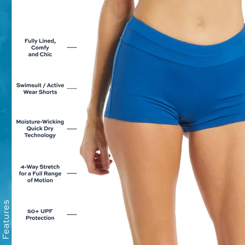 Vista 2 de BEACH HOUSE SPORT Row Slim Fit Swim Shorty - Traje de baño de cintura alta