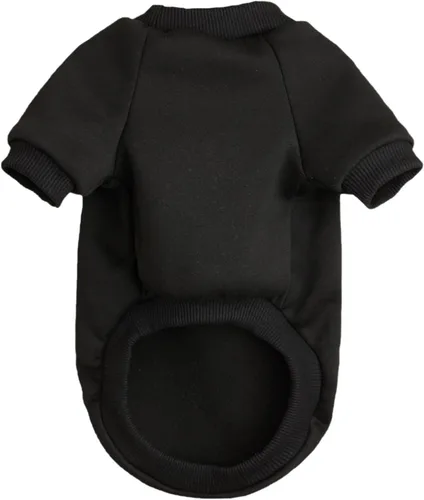 Vista 4 de Suéter para cachorros para perros pequeños, ropa cálida de invierno para gatos, sudadera para mascotas, ropa de punto, ropa de perro y gatito Negro