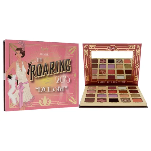 Vista 3 de Rude Cosmetics The Roaring 20s - Paleta de sombras de ojos excesivas para mujer, 0.84 onzas