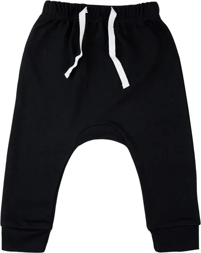 Vista 2 de SOBOWO Paquete de 3 pantalones deportivos para bebé recién nacido, harén de algodón, para niños y niñas, 0-3T entrelazados, 195 GSM