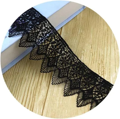 Vista 6 de Accesorios de ropa bordados de poliéster bordado ligero falda de encaje / escote/mangas DIY tela decorativa arte, embalaje de regalo, diseño