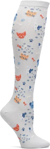 Vista 19 de Nurse Mates Calcetines de pantorrilla para mujer Compresión de 12-14 mmHg Soporte y comodidad superiores 1 par Tinte espacial Aqua Breeze
