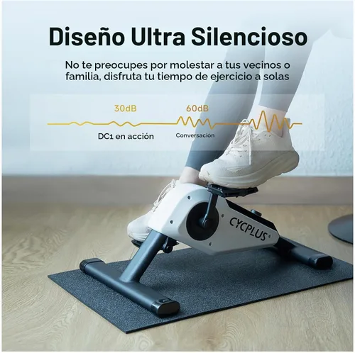 Vista 7 de CYCPLUS Mini ejercitador de pedal DC1, motor sin escobillas autoalimentado de 160 W, modo ERG y sincronización de aplicaciones, resistencia