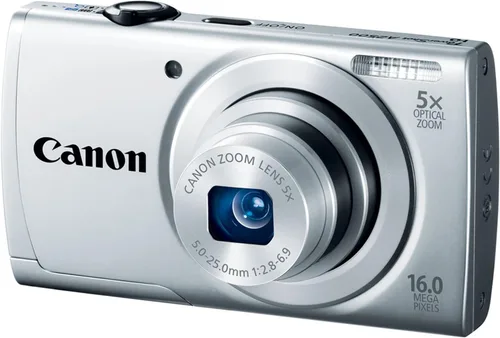 Vista 6 de Cámara digital PowerShot A2500 16.0 Megapíxeles con zoom óptico de 5x y grabación de video HD 720p. plateado