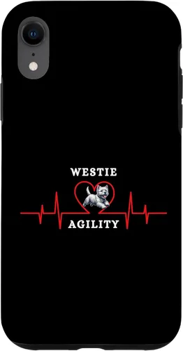 Vista 8 de iPhone 14 Plus Dog Agility - mi corazón late para Westie Agility Case