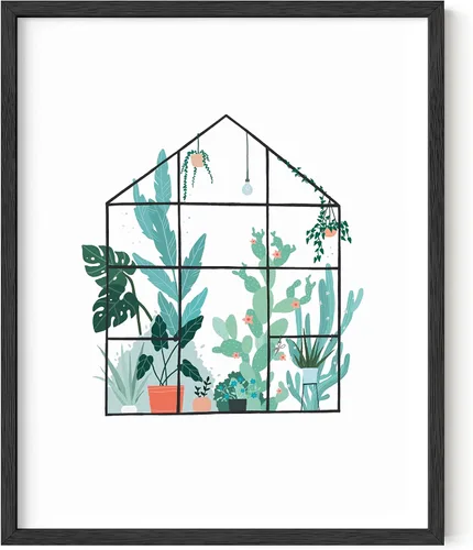 Vista 19 de HAUS AND HUES Arte de pared con estampado bohemio de mediados de siglo, póster minimalista moderno y estampado bohemio neutro, pintura de hojas