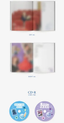 Vista 3 de Lee Chaeyeon Over The Moon 2nd Mini álbum Photobook+Pegatina+Postal+Mensaje especial+Papel de examen+Tarjeta de identificación+Tarjeta