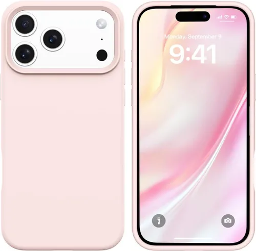 Vista 38 de GUAGUA Funda compatible con iPhone 17 Pro Max de 6.9 pulgadas, silicona líquida, goma de gel suave, delgada, forro de microfibra delgada
