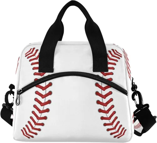 Vista 9 de Bolsa de Almuerzo Aislada de Leopardo Negro Estampado de Piel Animal Enfriadora Reutilizable Tote Box con Correa para el Hombro para Trabajo Picnic