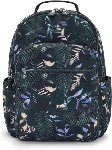 Vista 21 de Kipling Seúl - Mochila pequeña para tableta, diseño de flores acuáticas, talla única