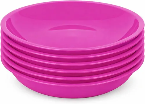 Vista 24 de Mintra Home - Platos reutilizables para servir (azul, cuadrado, 2 unidades (14 pulgadas)