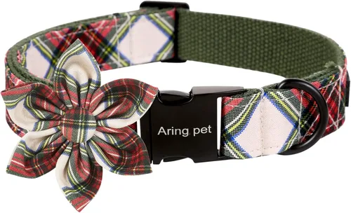 Vista 44 de ARING PET Collar de perro con corbatín, collares de terciopelo para perros con corbatín extraíble, collar de lazo ajustable para perros hembras