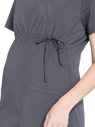 Vista 3 de Cherokee Women's Maternity Scrub Top with 3 Pockets Mock Wrap WW685